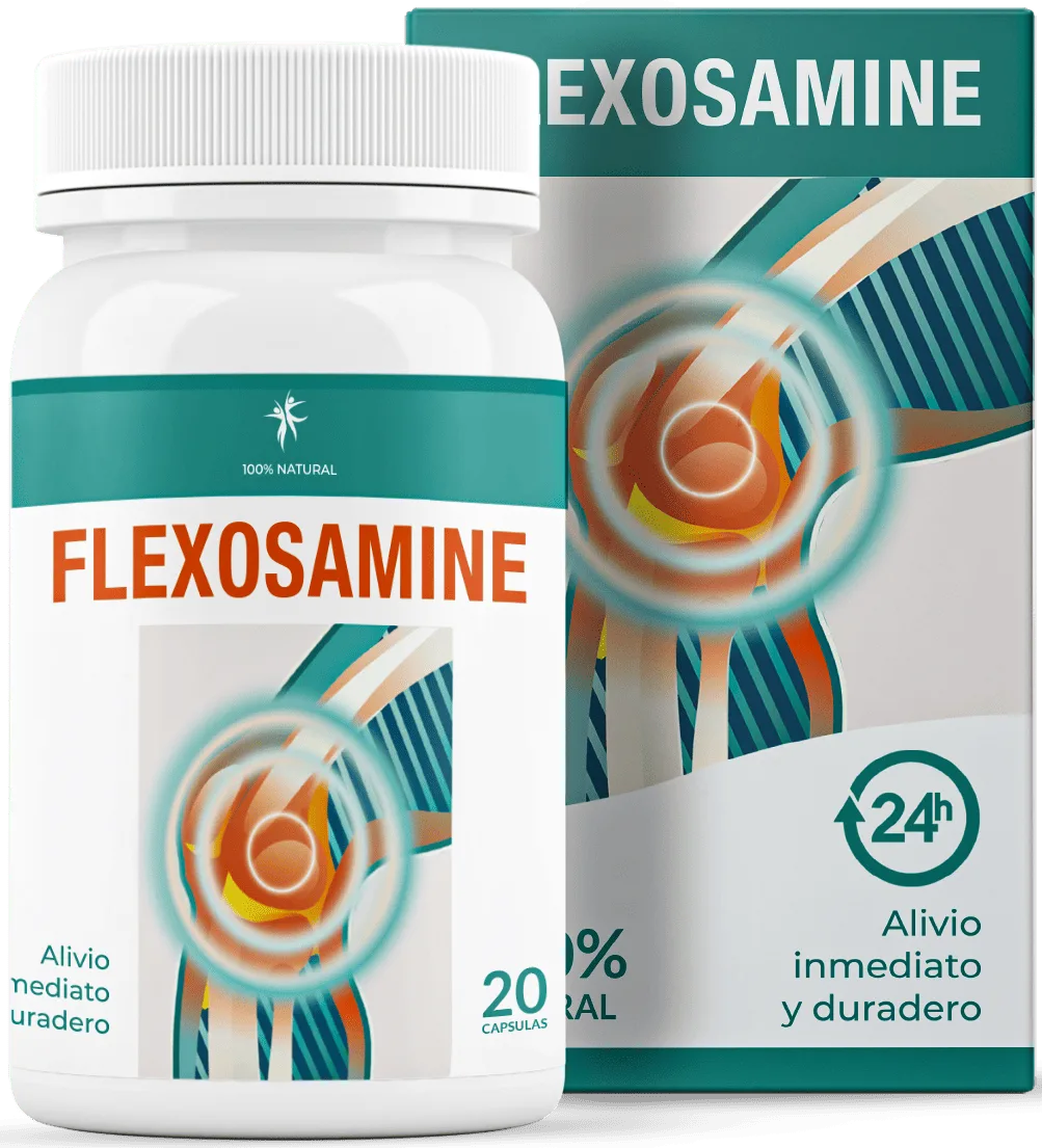 Flexosamine cápsulas — caja y frasco oficial